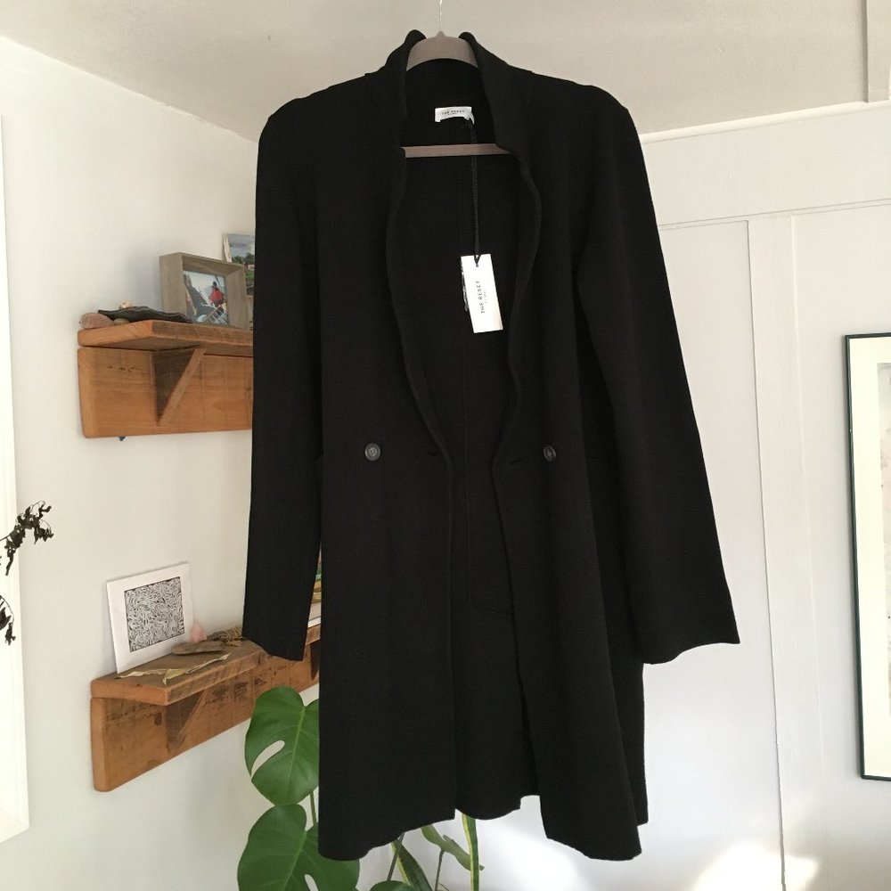 Knit Coatigan from The Reset / R Label Medium Black
